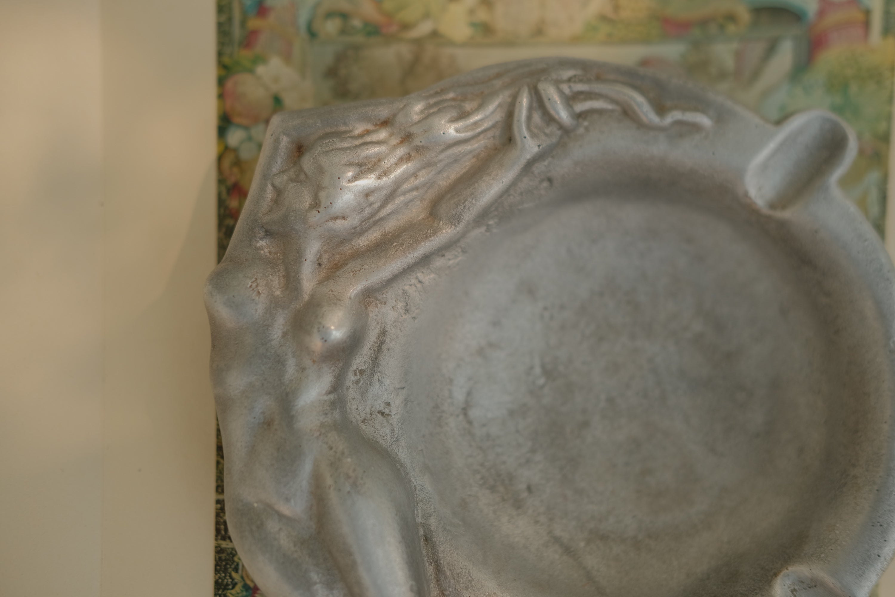 Art Nouveau Nude Figural Ashtray