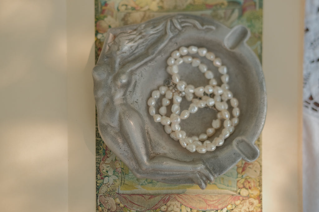 Art Nouveau Nude Figural Ashtray