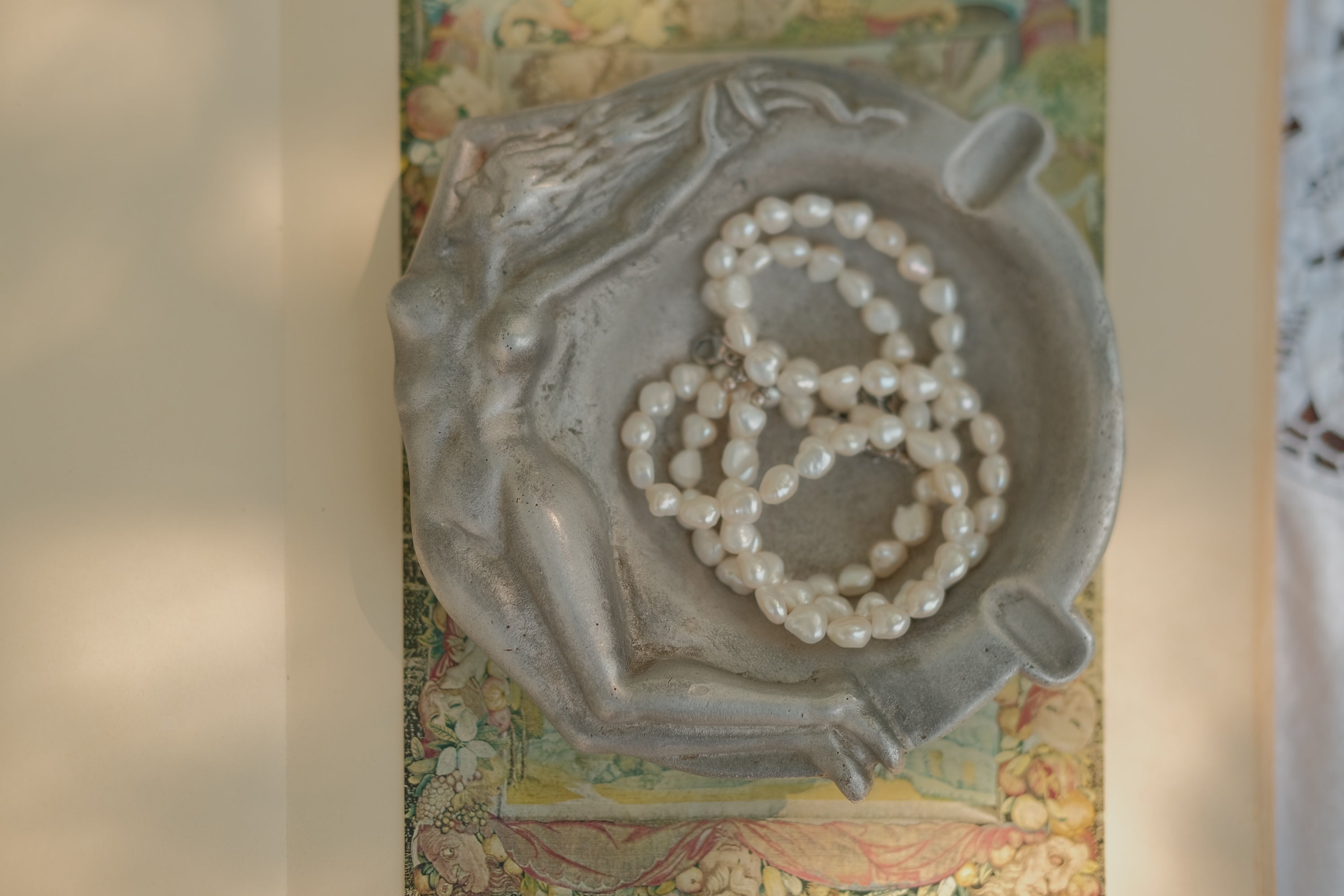 Art Nouveau Nude Figural Ashtray
