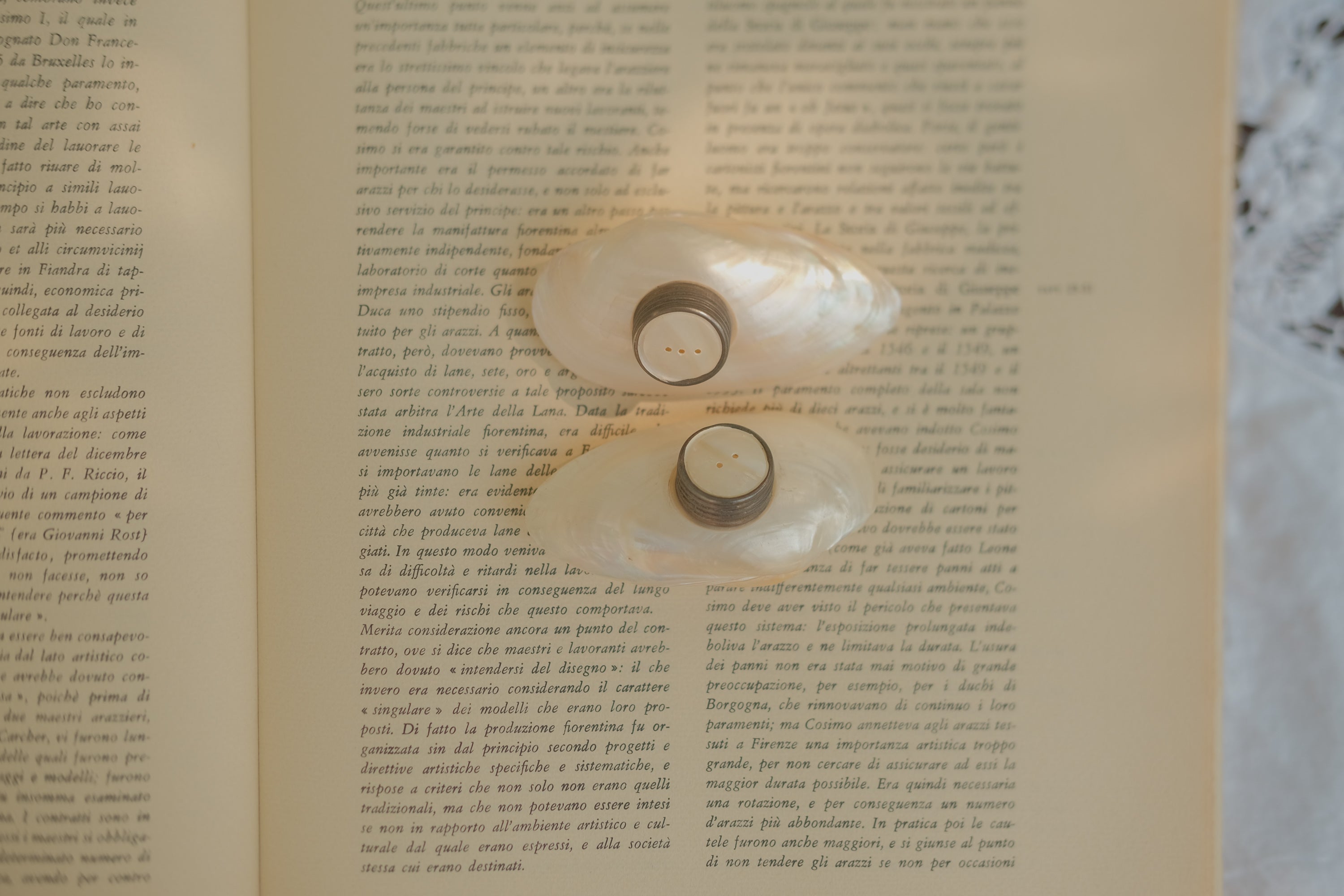 Mother of Pearl Salt & Pepper Shakers
