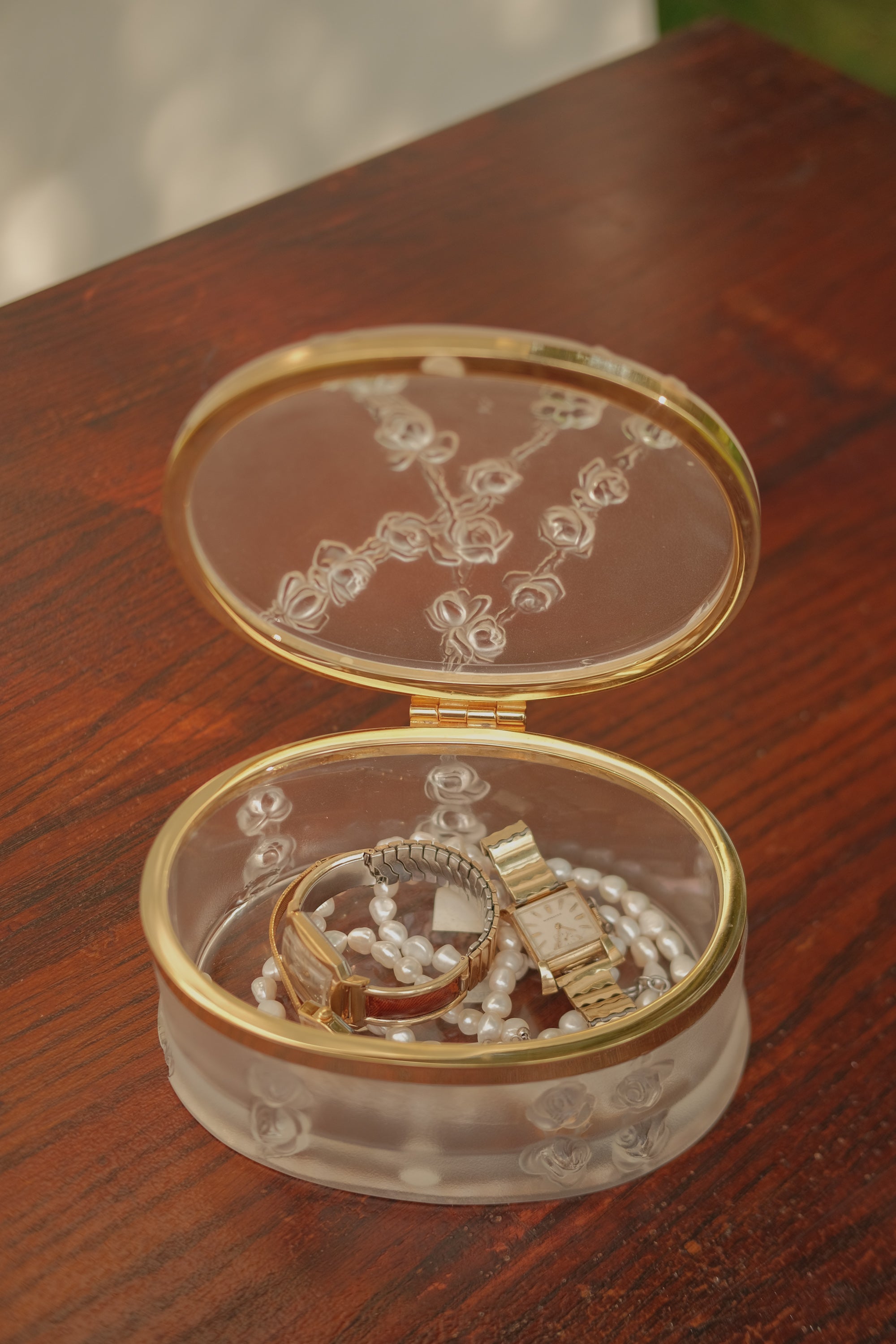 Lalique Coppelia Frosted Jewelry Box