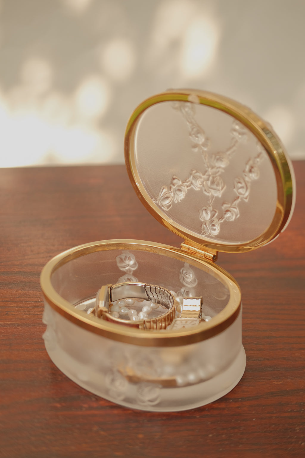 Lalique Coppelia Frosted Jewelry Box