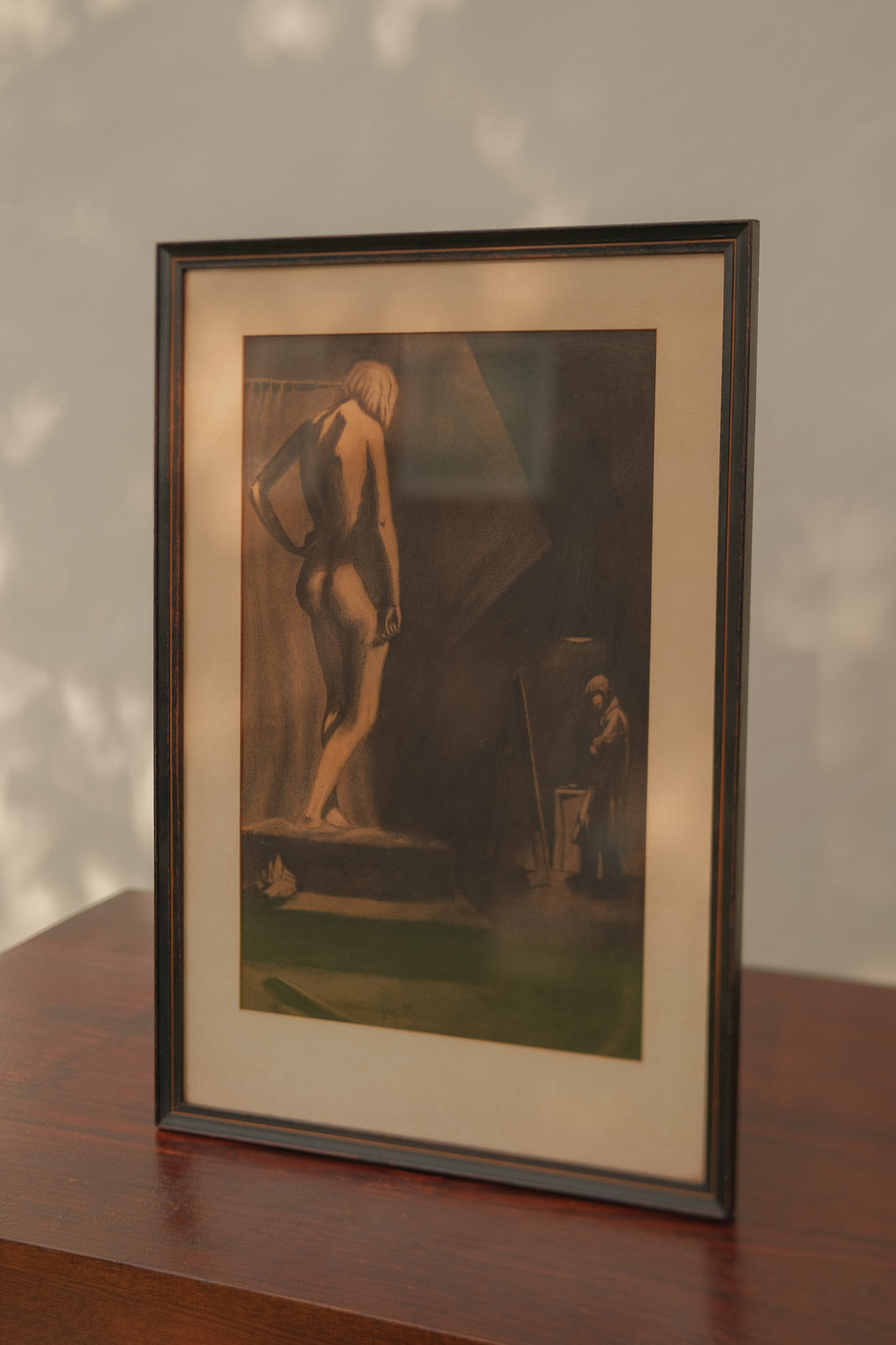 Original Charcoal Drawing - Artist & Model