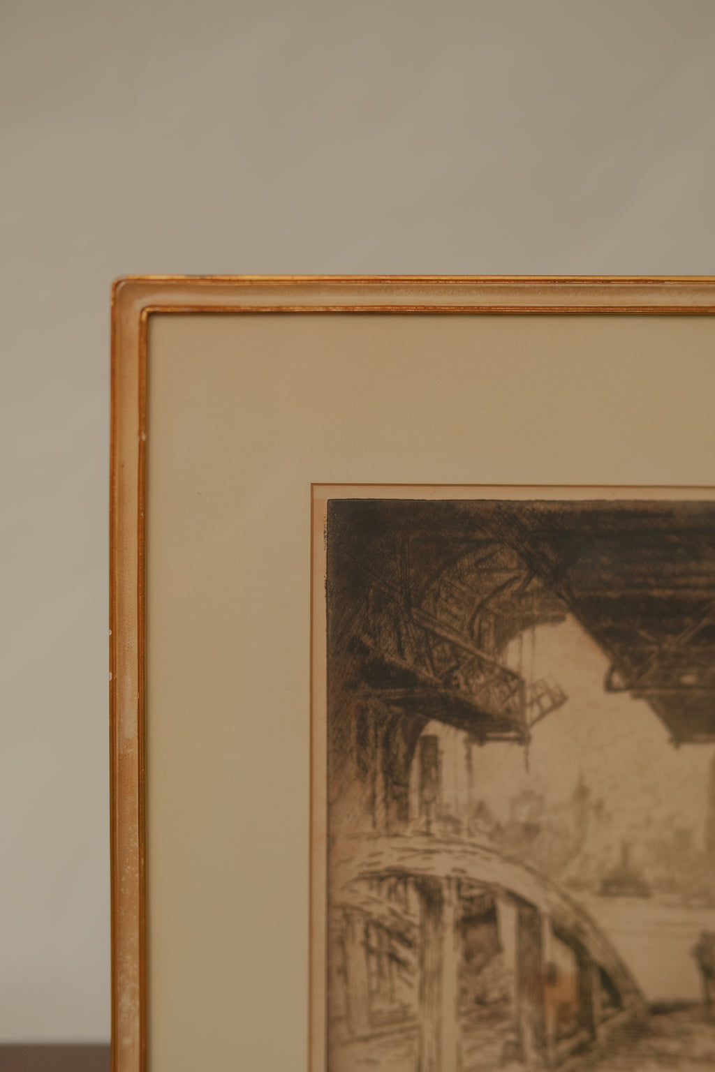 Joseph Pennell "The Ferry House" - 1919 Signed Etching