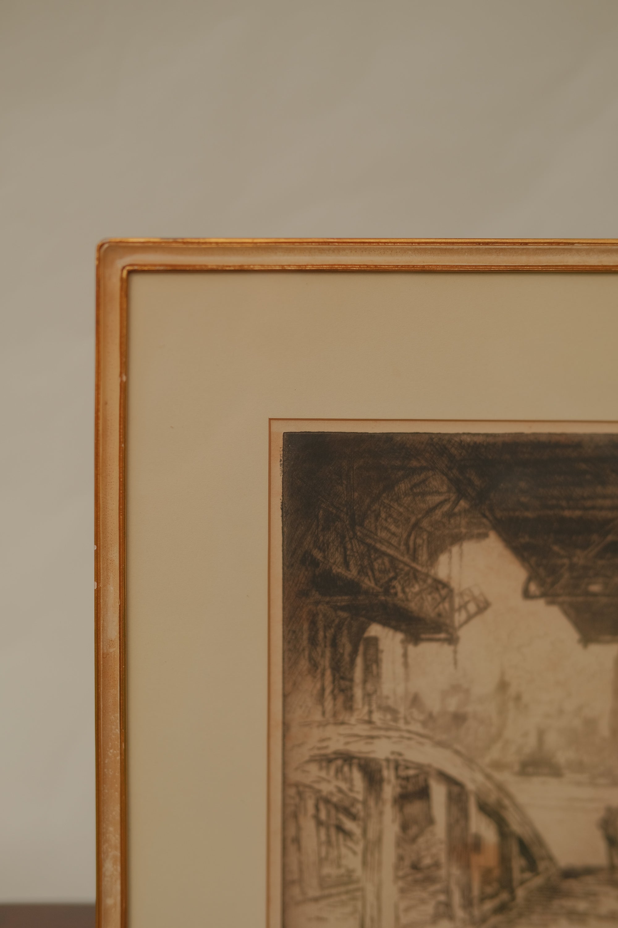 Joseph Pennell "The Ferry House" - 1919 Signed Etching