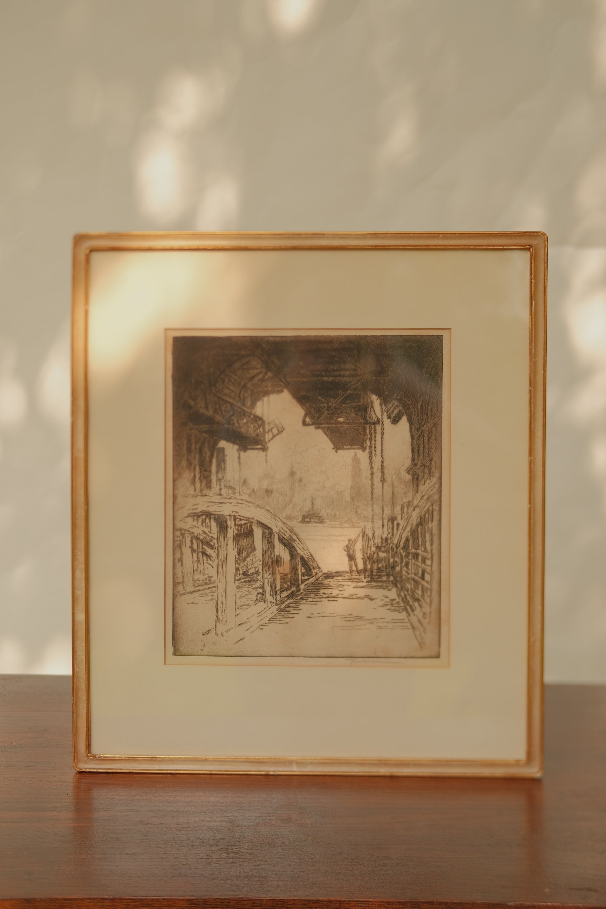 Joseph Pennell "The Ferry House" - 1919 Signed Etching
