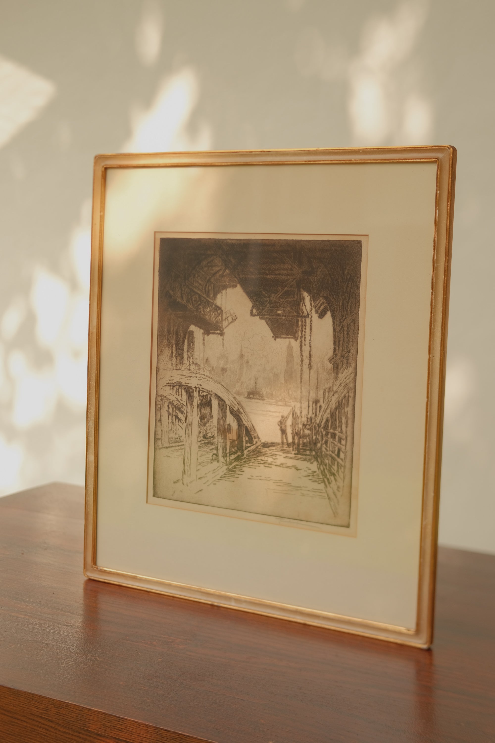 Joseph Pennell "The Ferry House" - 1919 Signed Etching