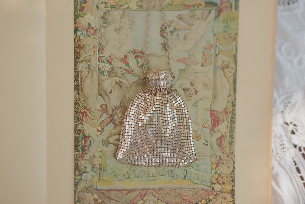 Silver Tone Mesh Coin Purse