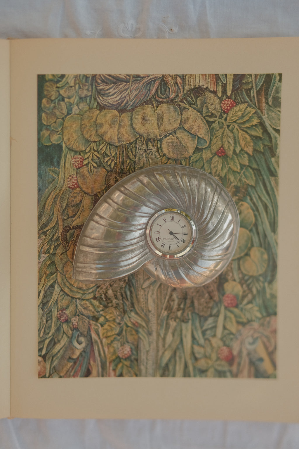 Kirk Stieff Pewter Shell Clock
