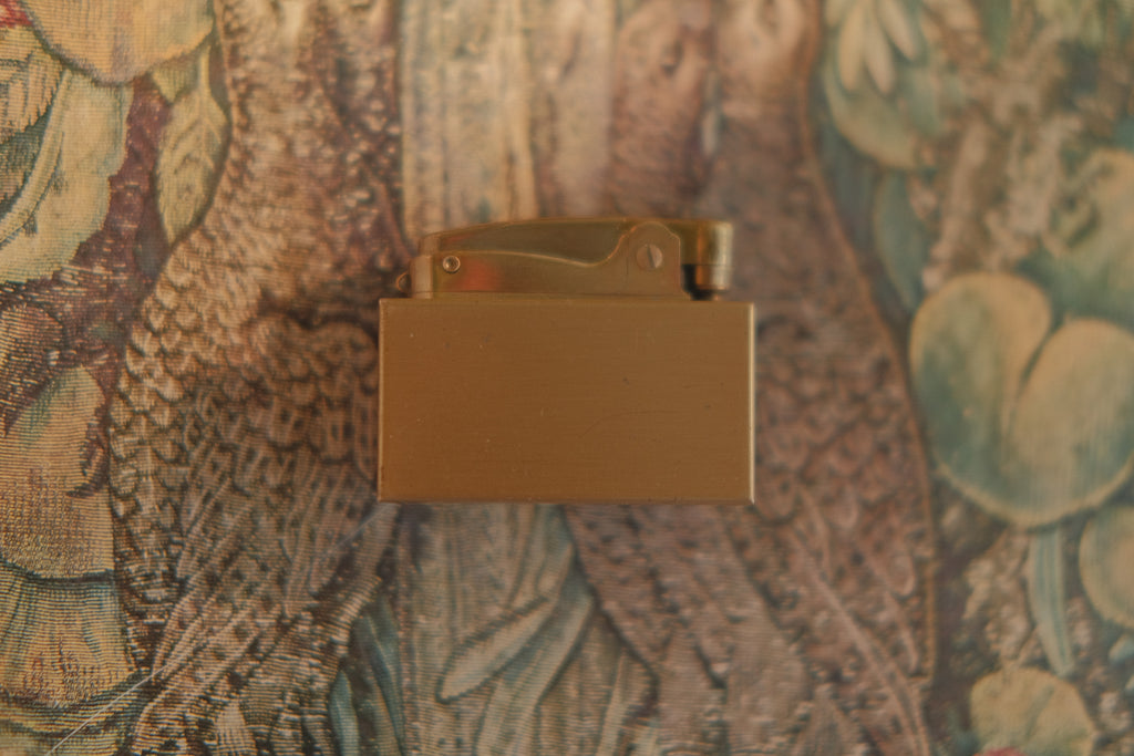 1950's Pigeon Mother of Pearl Cigarette Case & Lighter Set