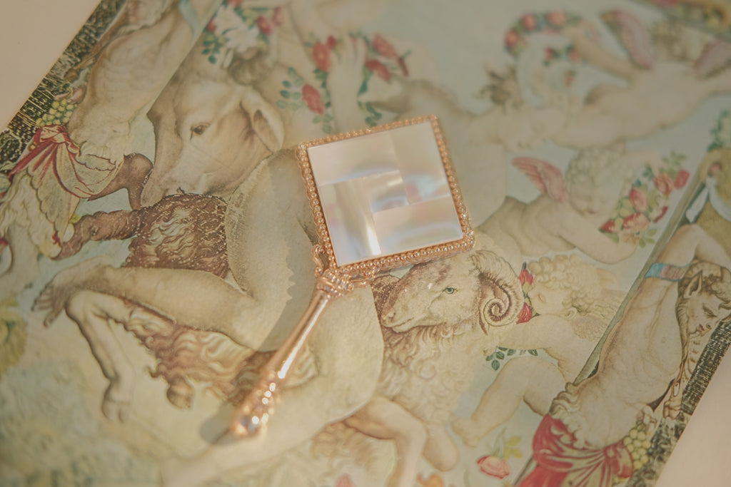 Marhill Miniature MOP Hand Mirror