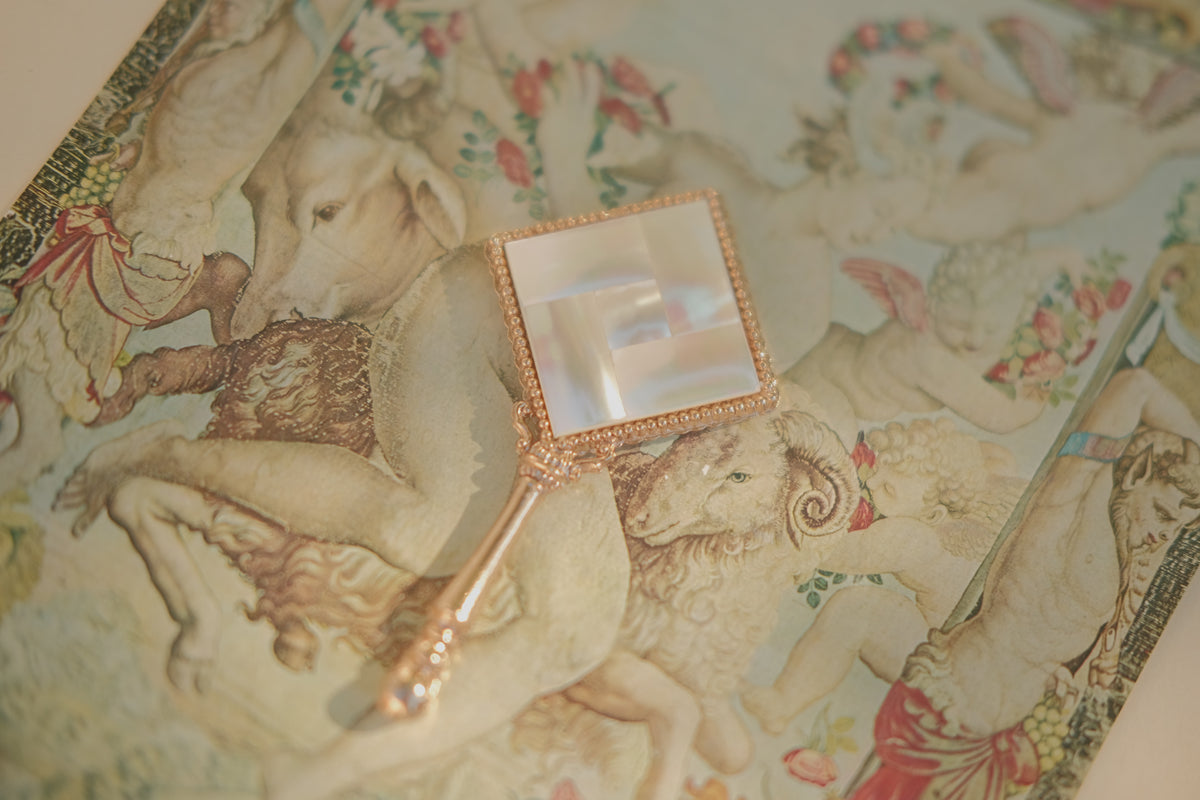 Marhill Miniature MOP Hand Mirror