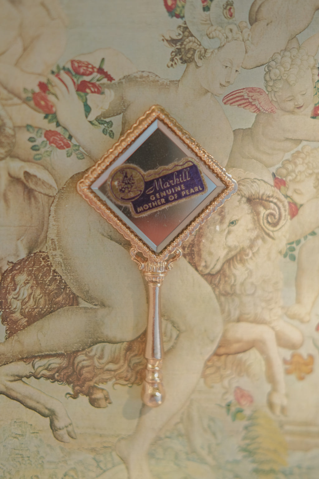 Marhill Miniature MOP Hand Mirror