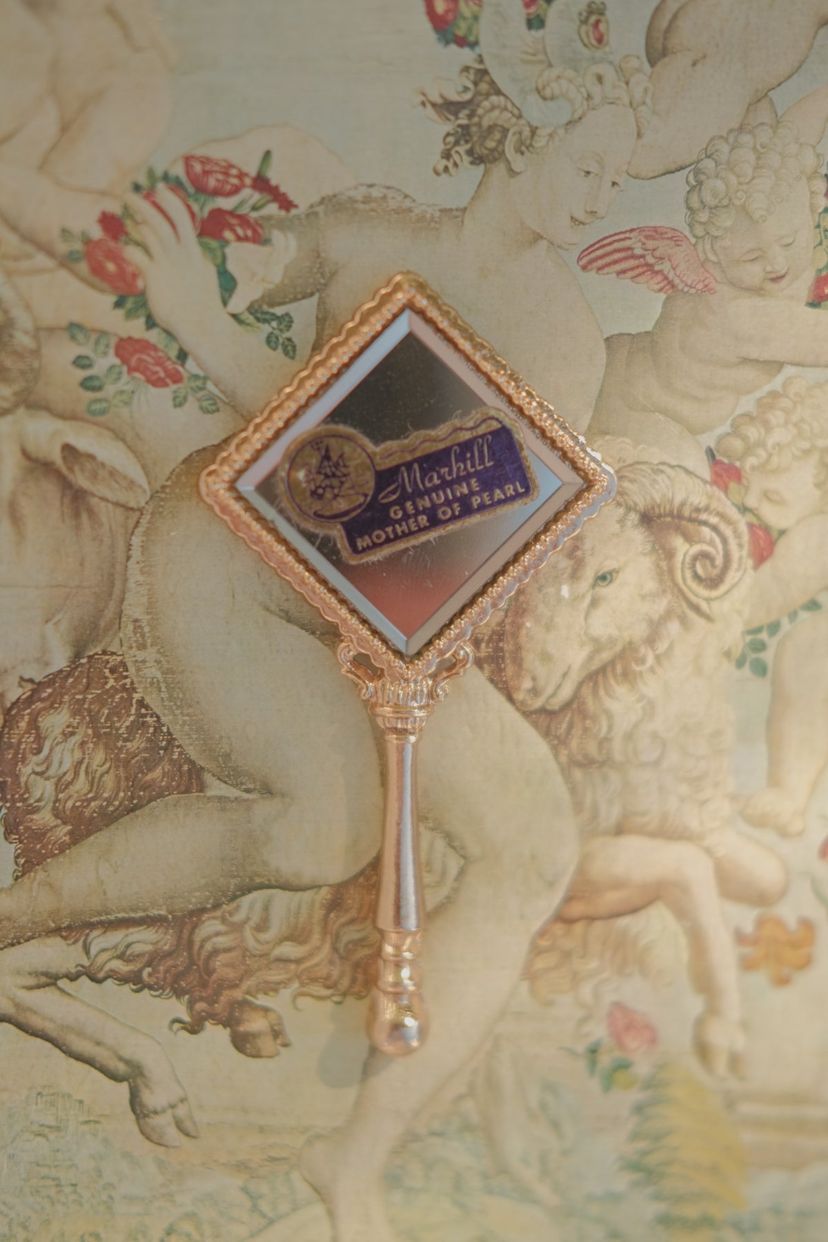 Marhill Miniature MOP Hand Mirror