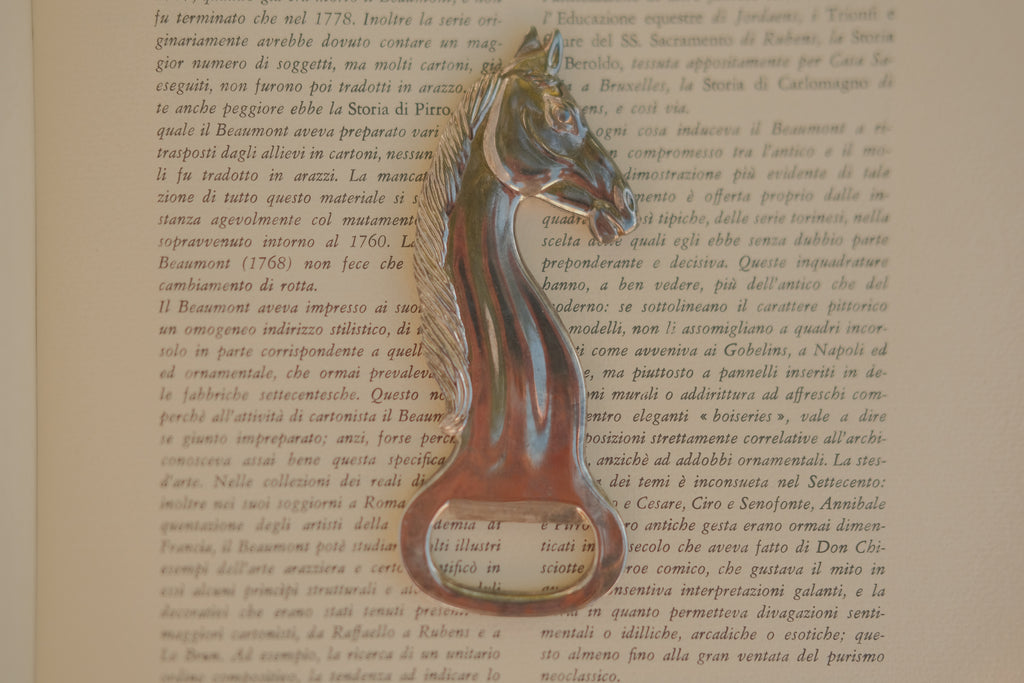 Silver Plated Horse Bottle Opener