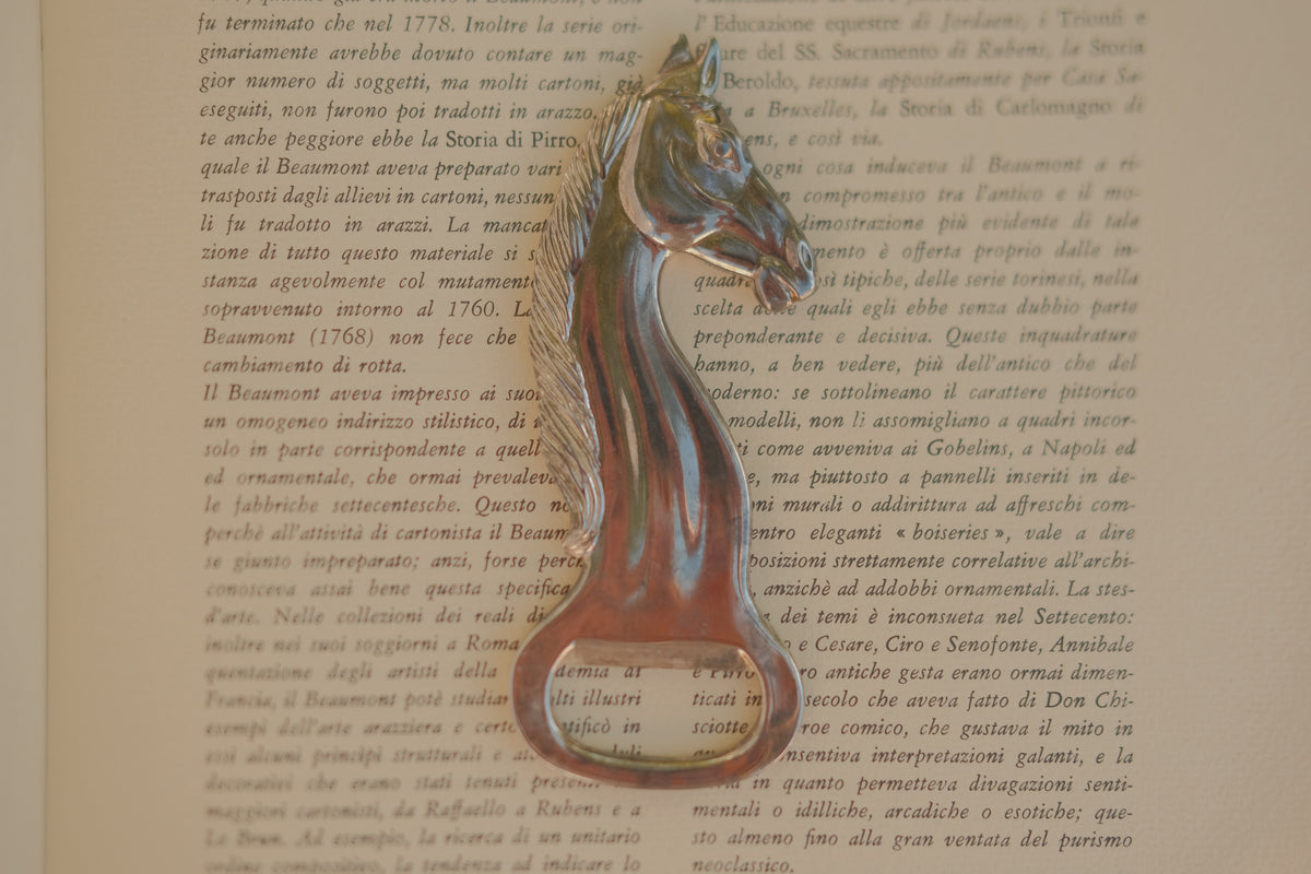 Silver Plated Horse Bottle Opener