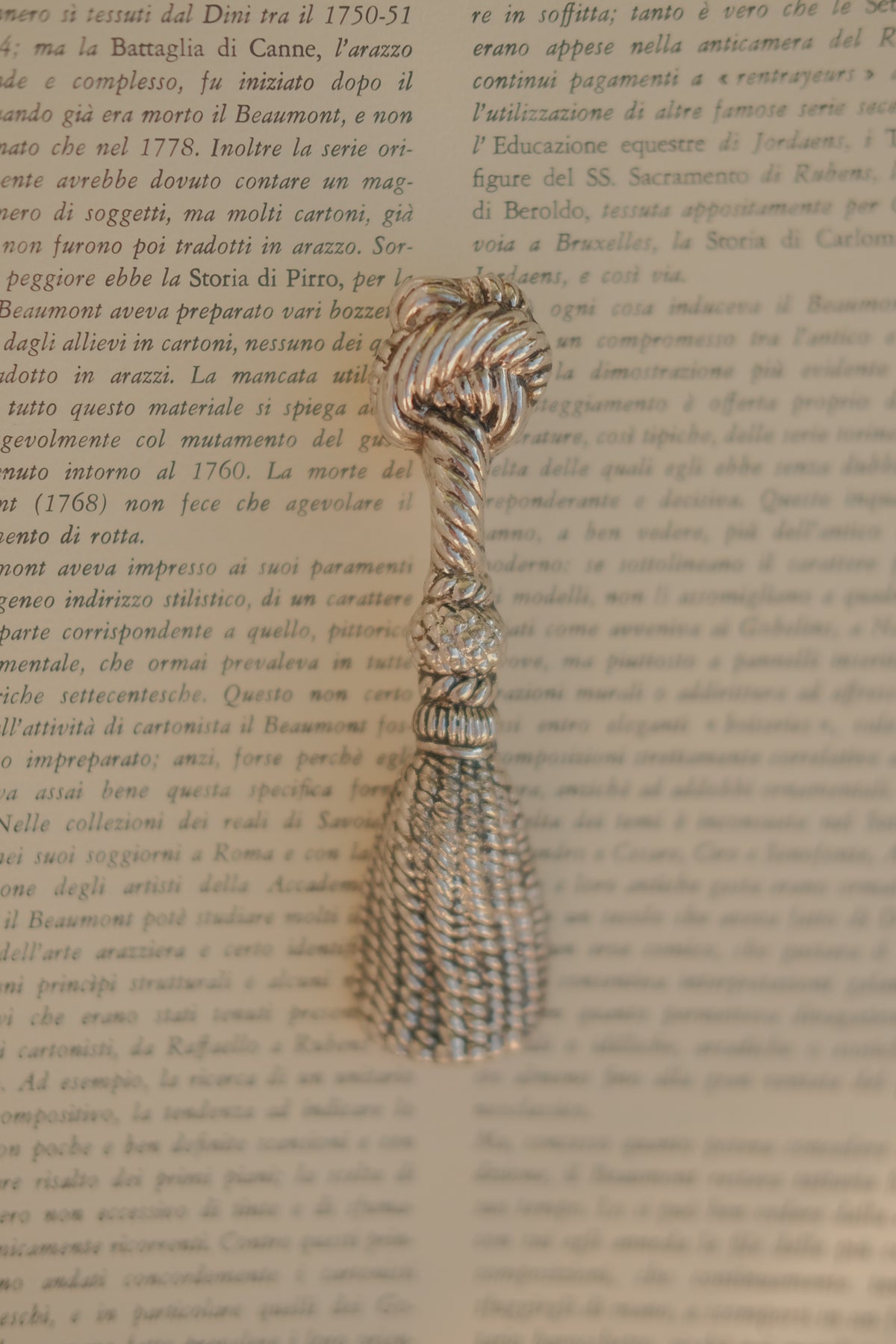 Silver-Plated Tassel Bottle Opener