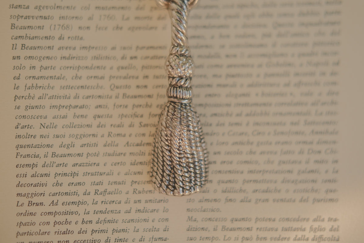 Silver-Plated Tassel Bottle Opener