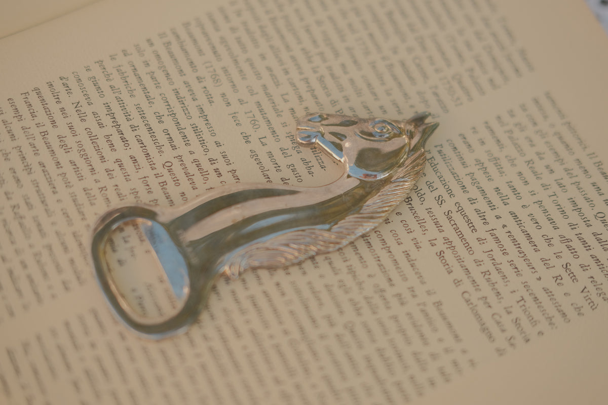 Silver Plated Horse Bottle Opener