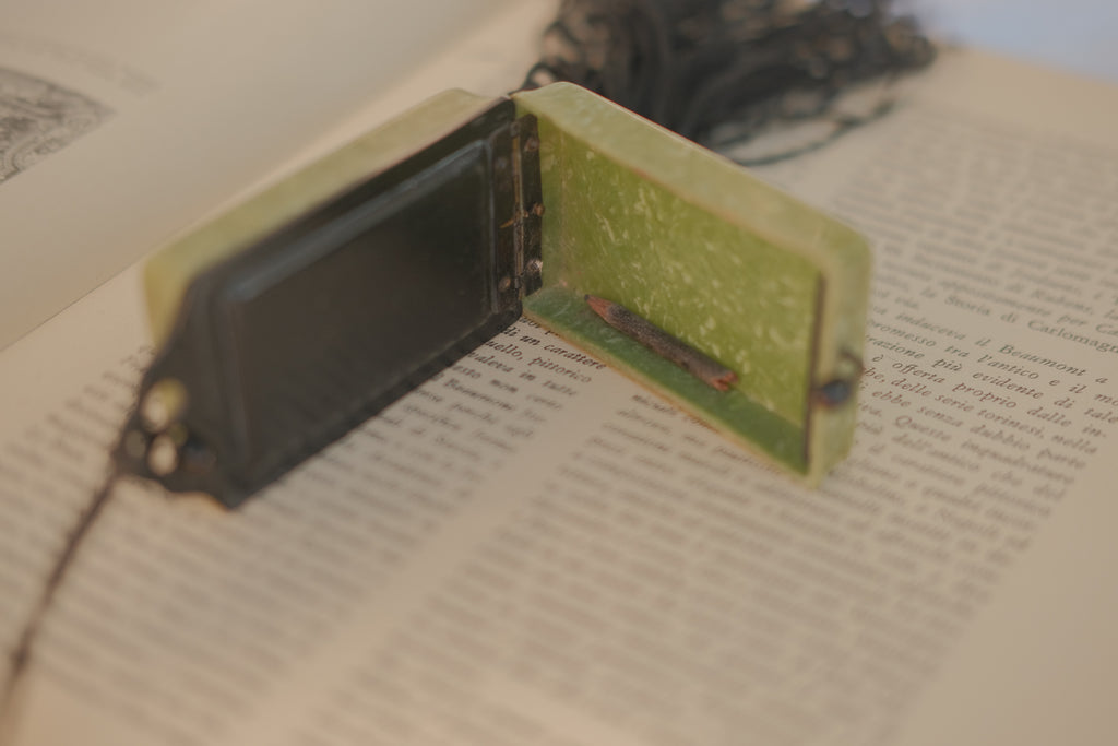 1920's Art Deco Celluloid Dance Compact