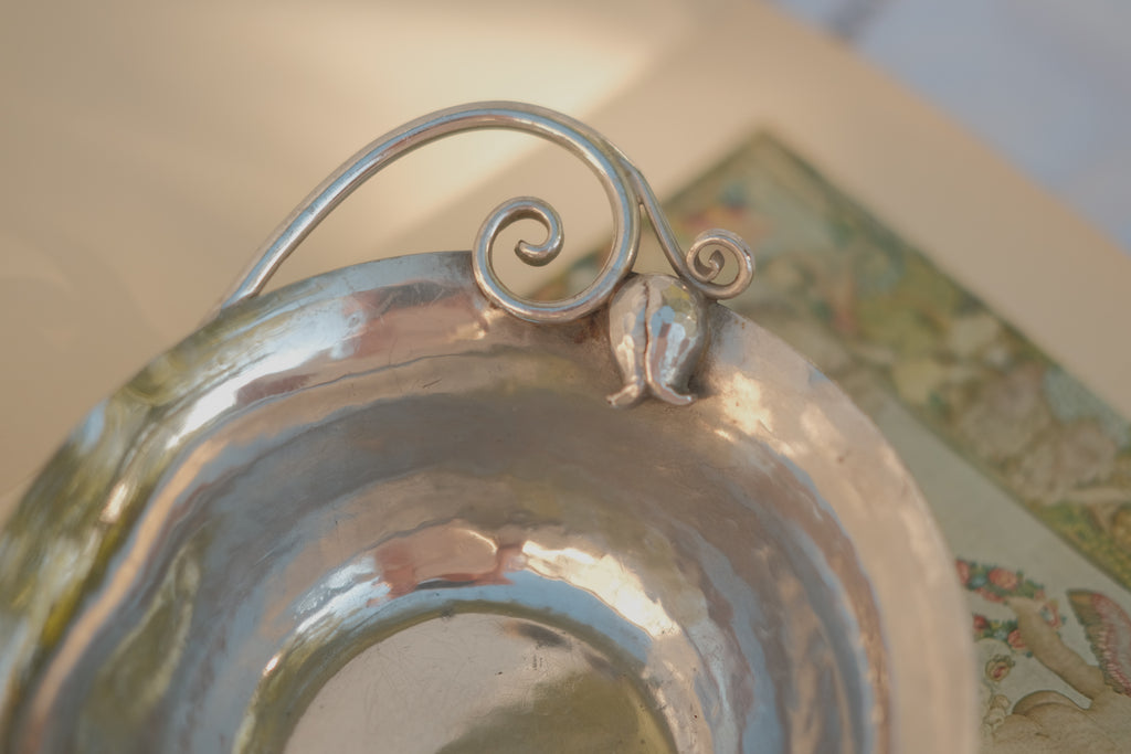Serge Nekrasoff Hammered Pewter Bowl & Plate