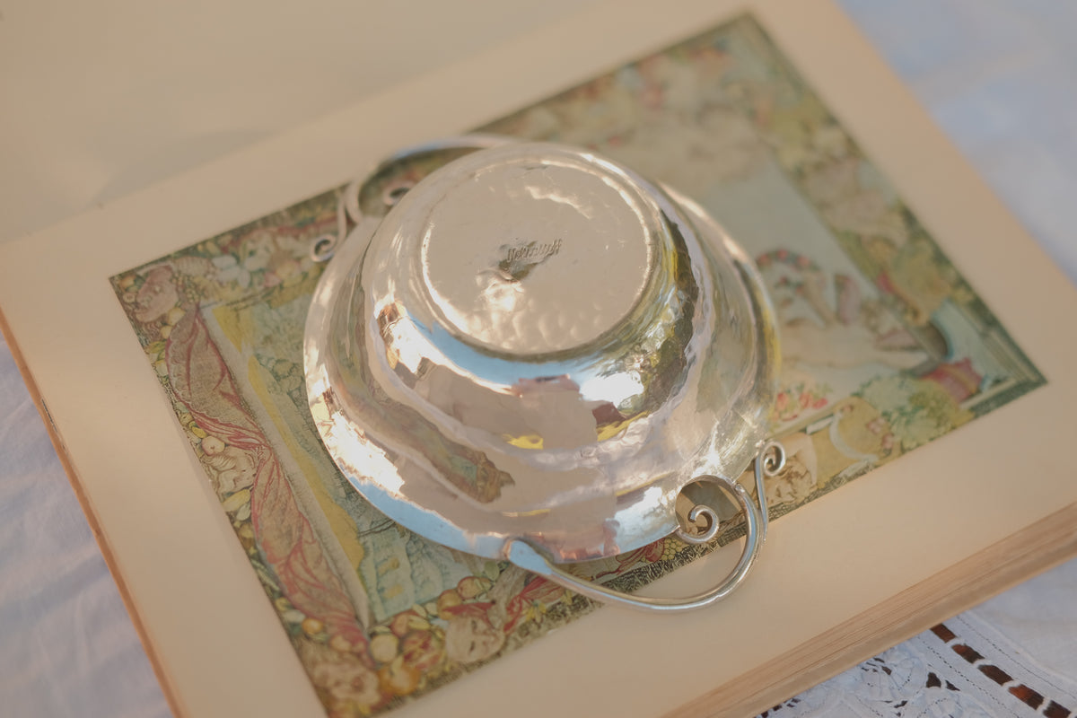 Serge Nekrasoff Hammered Pewter Bowl & Plate