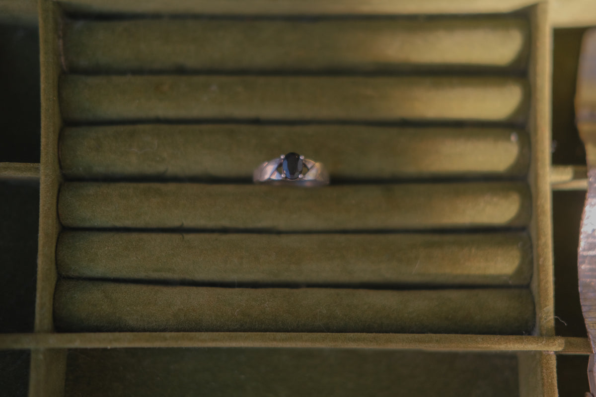 Sterling Silver & Sapphire Ring