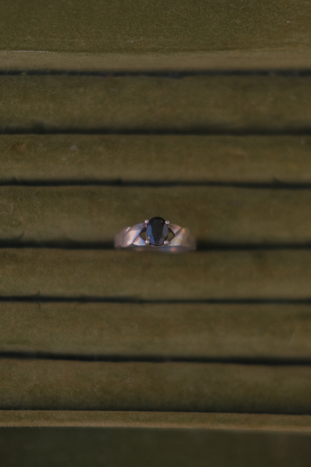 Sterling Silver & Sapphire Ring