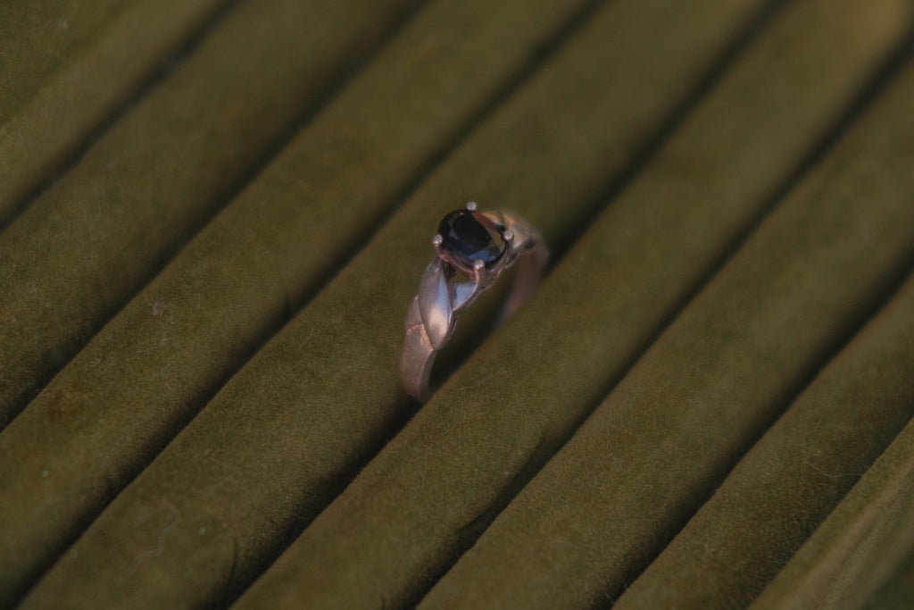 Sterling Silver & Sapphire Ring
