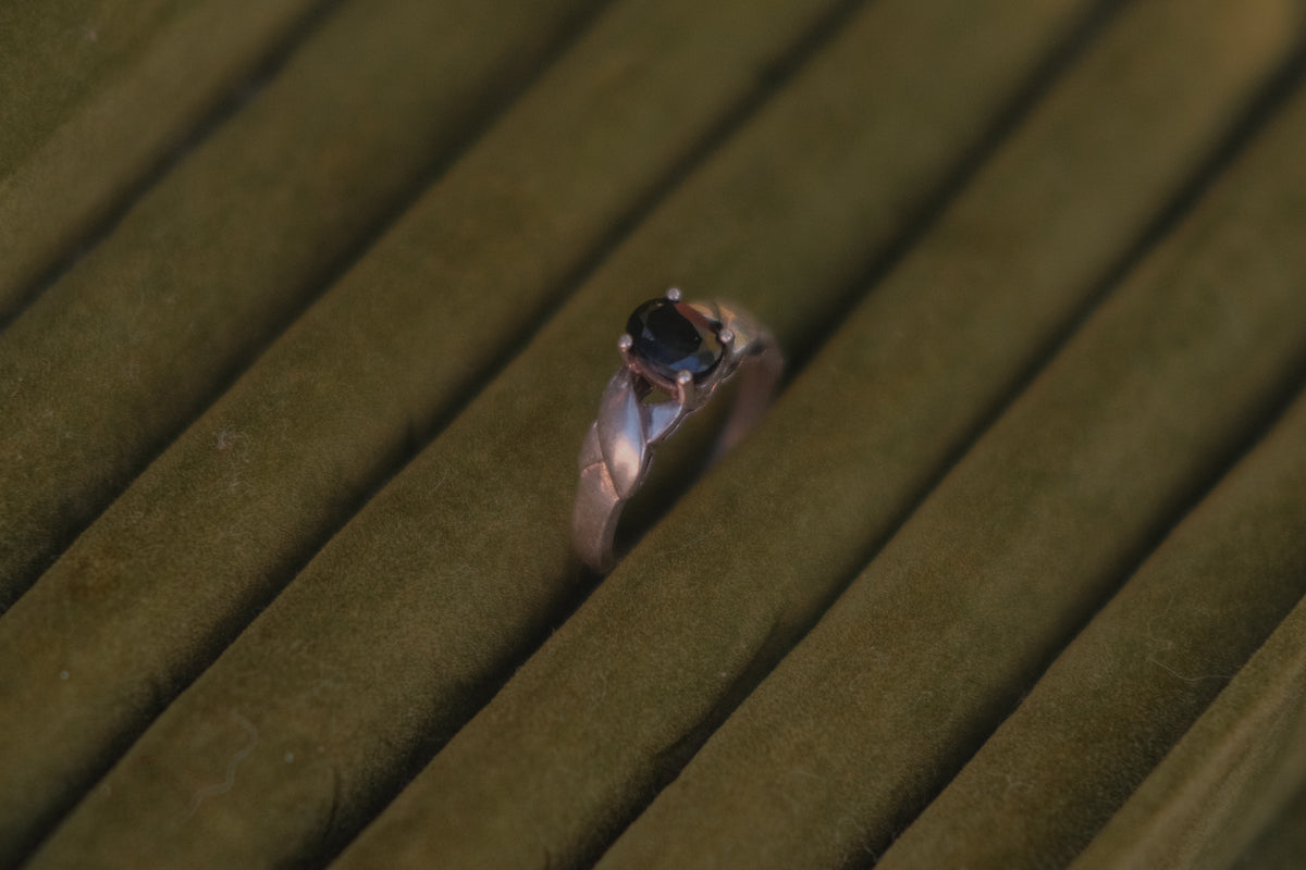 Sterling Silver & Sapphire Ring