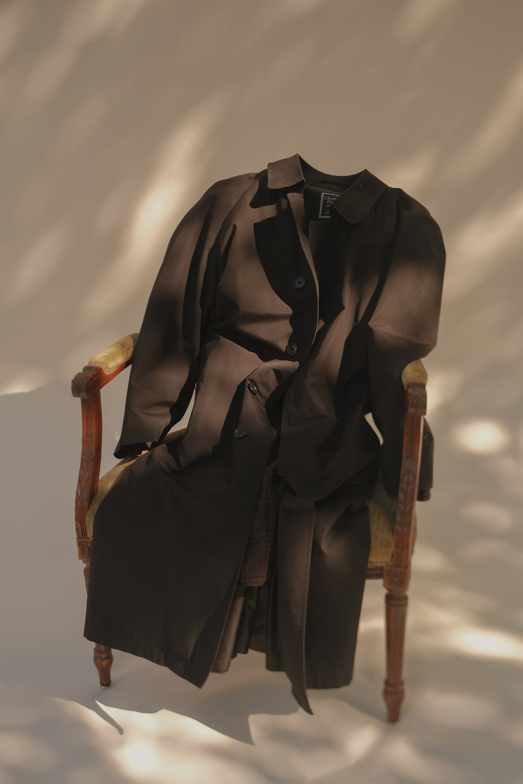 Christian Dior Monsieur Black Trench Coat