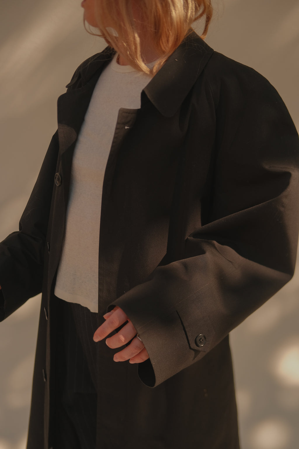 Christian Dior Monsieur Black Trench Coat