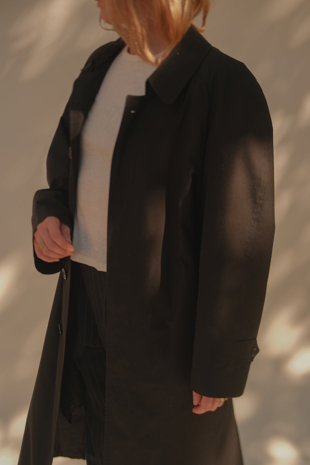 Christian Dior Monsieur Black Trench Coat