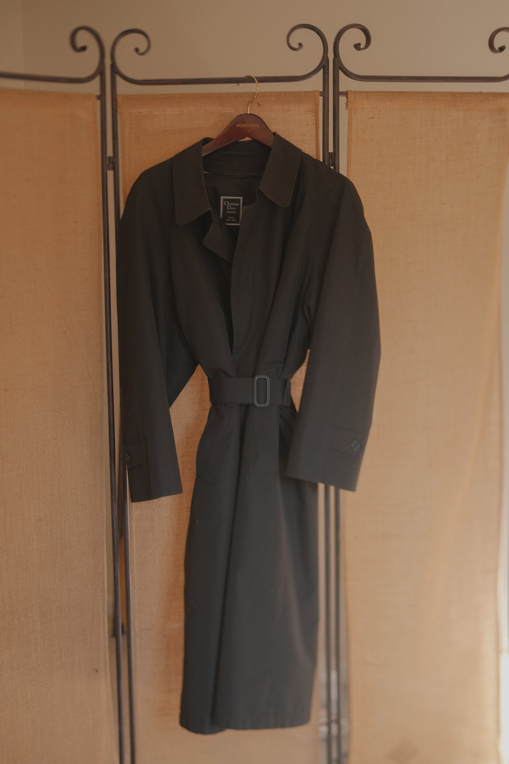 Christian Dior Monsieur Black Trench Coat