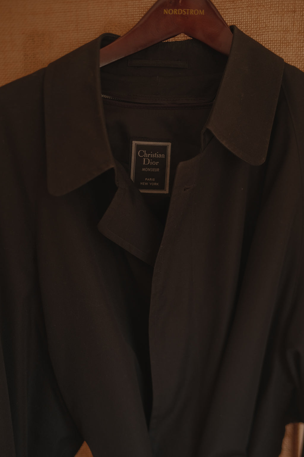 Christian Dior Monsieur Black Trench Coat