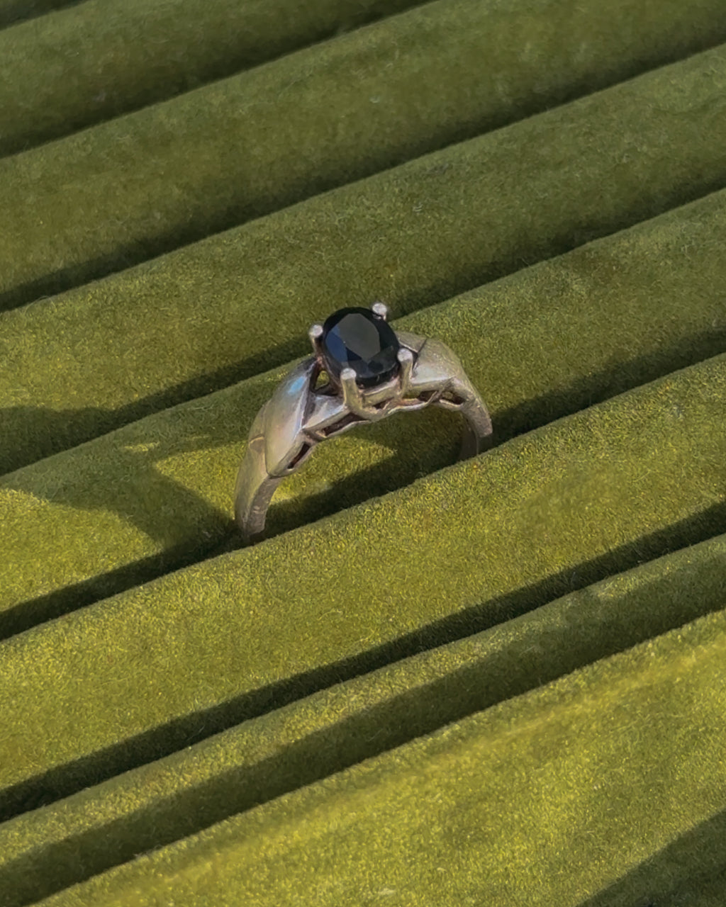 Sterling Silver & Sapphire Ring